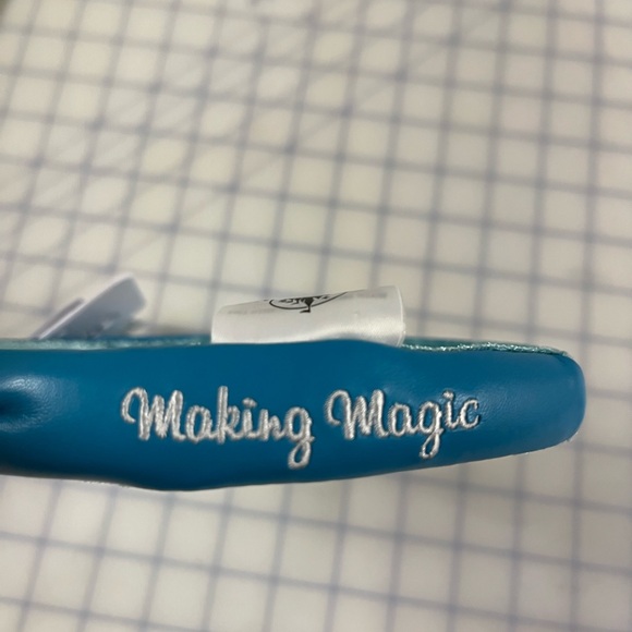 New DISNEYLAND MICKEY EARS HEADBAND Teal Blue Making Magic - Picture 3 of 3